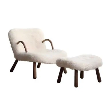 Offrez-vous un confort confortable: la chaise paresseuse en laine de l'agneau...