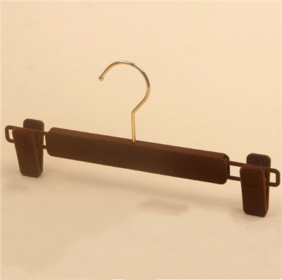 Cintres à pantalons en velours noir