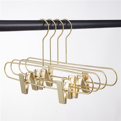 Cintres dorés avec clips