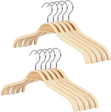 Gamme de cintres pour costumes en bois laminé antidérapant-44 cm