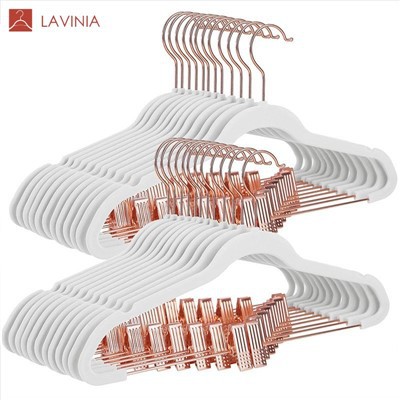 Cintres en velours or rose