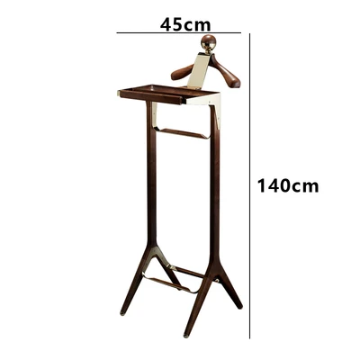 Support de cintre de costume d'hôtel en bois